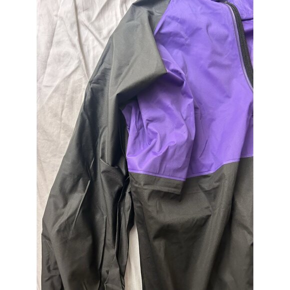 Vintage Windbreaker Jackets Men's Size Small 100% Vinyl Outdoor 1/4 Zip Blue Bla - Picture 5 of 10